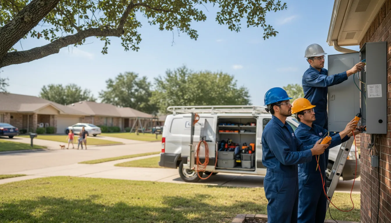 Certified electrician providing emergency electrical services in Brocton, IL